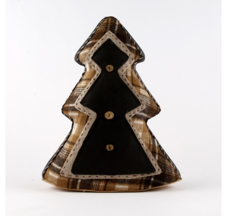 Sapin de Noël tissu CHALET 40 cm - Décoration de Noël  - Lecomptoirdesauthentics