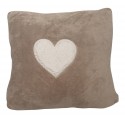 Coussin COCOON COEUR Taupe