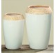 Vase TIA Dolomite Blanc H26 - Vase - Lecomptoirdesauthentics