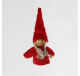 Lutin Fille à suspendre ANDY rouge 8 cm - Décoration de Noël  - Lecomptoirdesauthentics