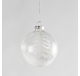Suspension Boule de Noël verre paillettes 8 cm - Décoration de Noël  - Lecomptoirdesauthentics