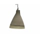 Suspension Lampe cônique en ciment blanc  - Luminaire - Lecomptoirdesauthentics