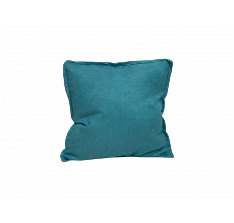Coussin carré Turquoise bleu canard 45 cm - Coussins - Lecomptoirdesauthentics