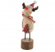 Renne en bois tenant un sapin à poser  - Décoration de Noël  - Lecomptoirdesauthentics
